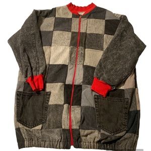 Vintage Rose Ann Originals Up Cycled Denim Patchwork Jacket